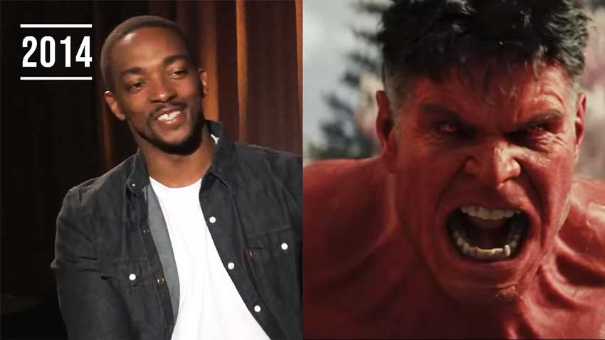 Anthony Mackie Flashback: Actor's Dream Team was the Incredible Hulk 