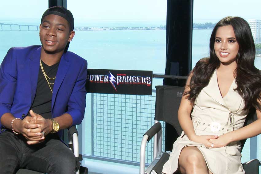 Becky G and RJ Cyler Power Rangers interview