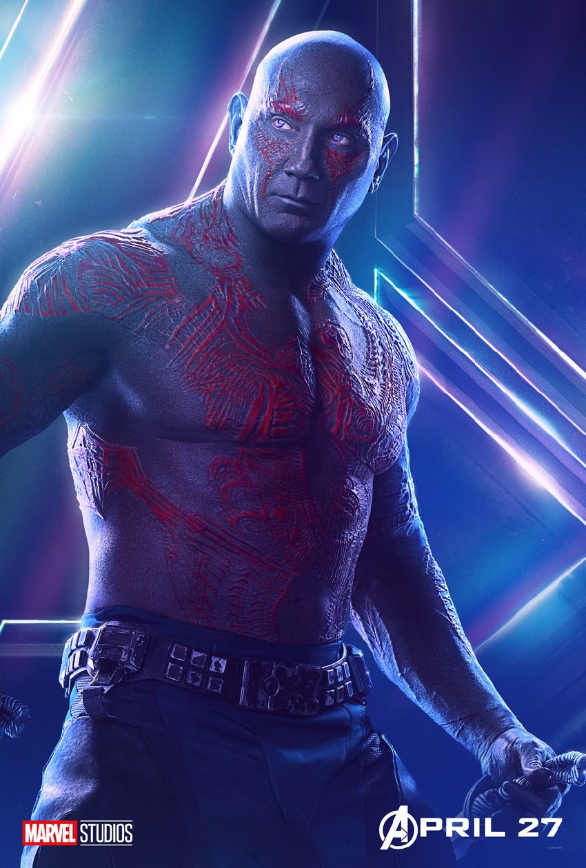 Avengers Infinity War Character Drax