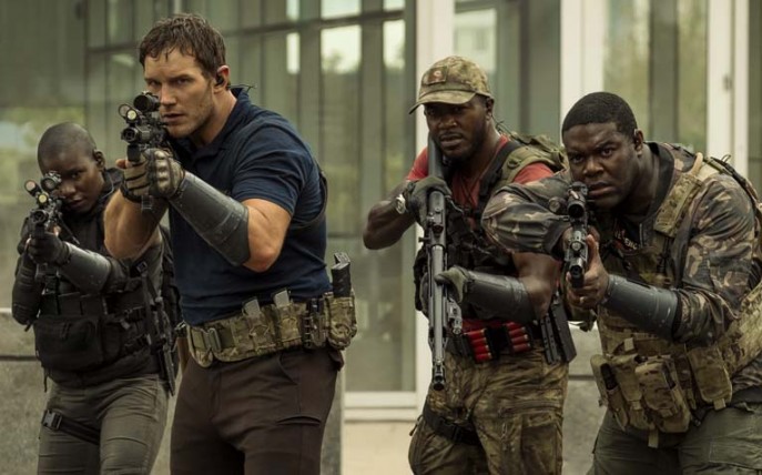 Chris Pratt, Edwin Hodges, Sam Richardson in 'The Tomorrow War'