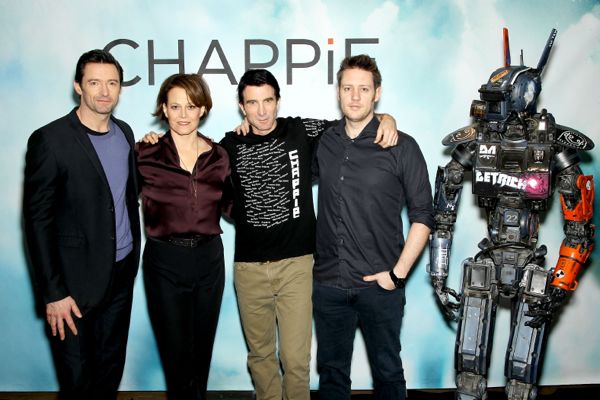 Chappie movie Hugh Jackman Sigourney Weaver1