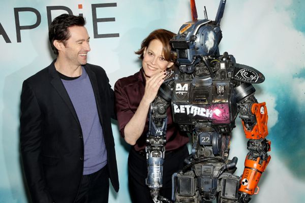 Chappie movie Hugh Jackman Sigourney Weaver2