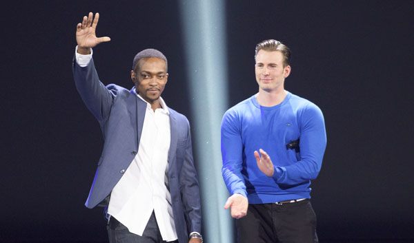 Chris Evans Anthony Mackie Disney D23 Marvel Panel