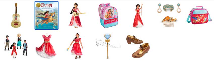 Elena of Avalor Disney products