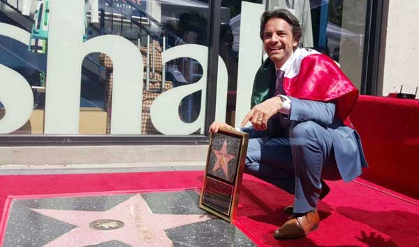 Eugenio Derbez Walk of Fame intervew