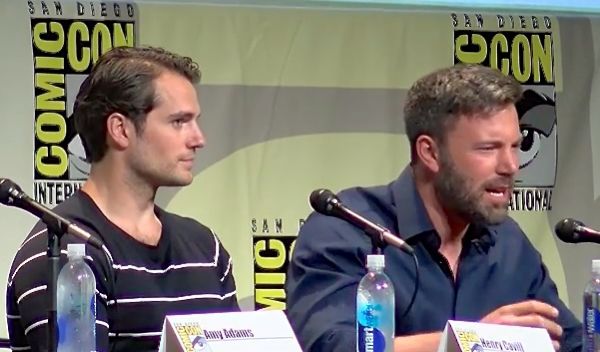 Henry Cavill Ben Affleck Batman v Superman Comic Con1