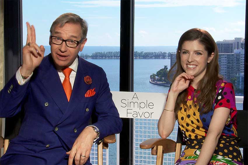 Paul Feig Anna Kendrick A Simple Favor CineMovie Interview