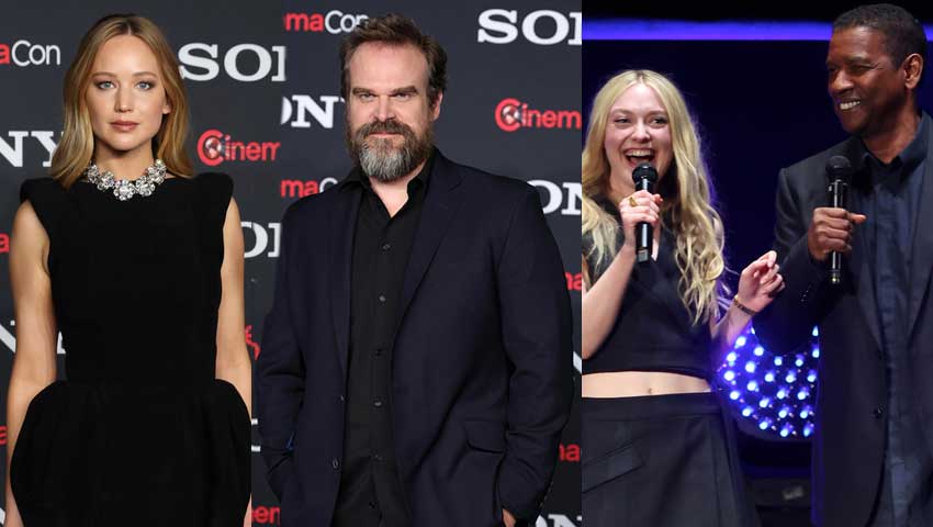 Cinemacon Sony movies 2023 Jennifer Lawrence, David Harbour, Denzel Washington Photo Credit: Stewart Cook