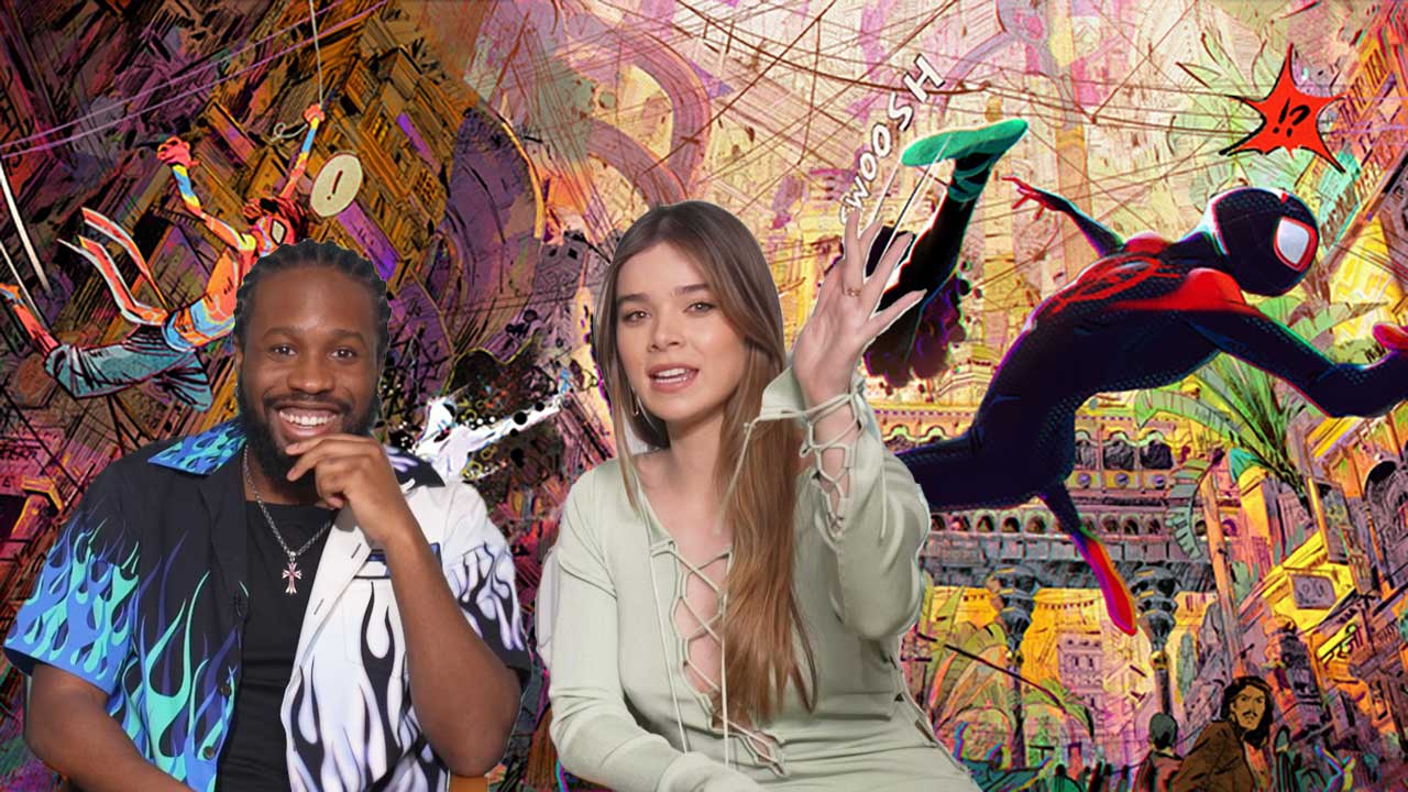 Shameik Moore, Hailee Steinfeld and Luna Lauren Velez in Spider-man: Across the Spider-verse interview