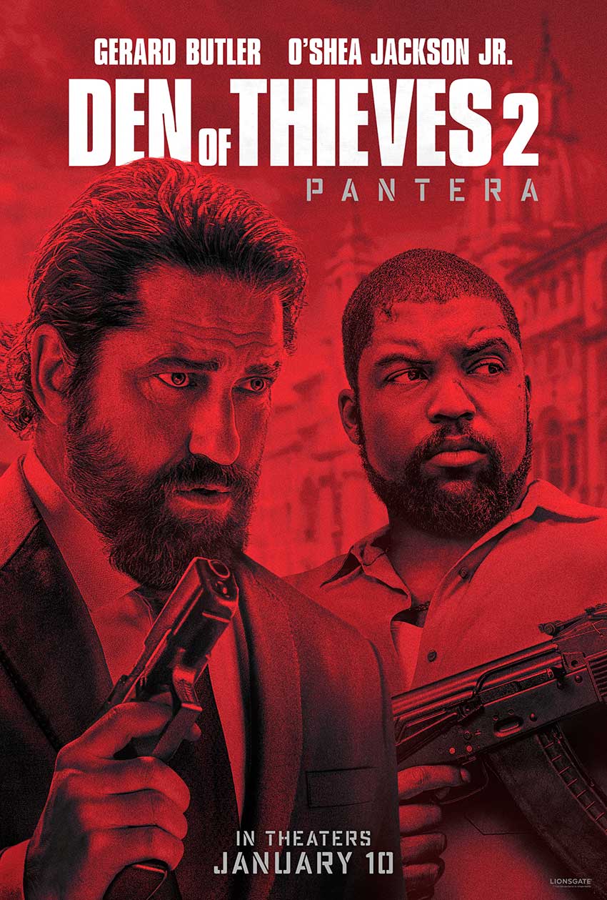 Gerard Butler OShea Jackson Jr Den of Thieves 2 poster