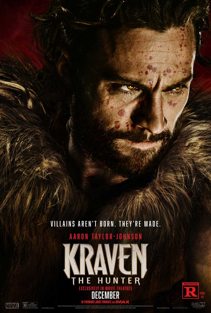 Kraven The Hunter movie poster