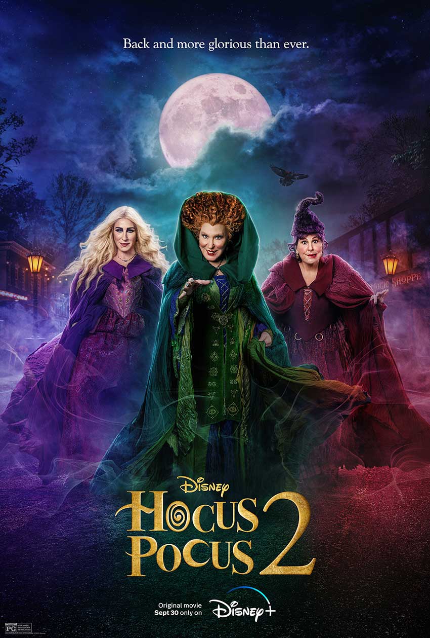 hocus pocus 2 disney plus final key art poster